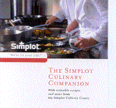 Simplot Foods CD Tray Insert - Front